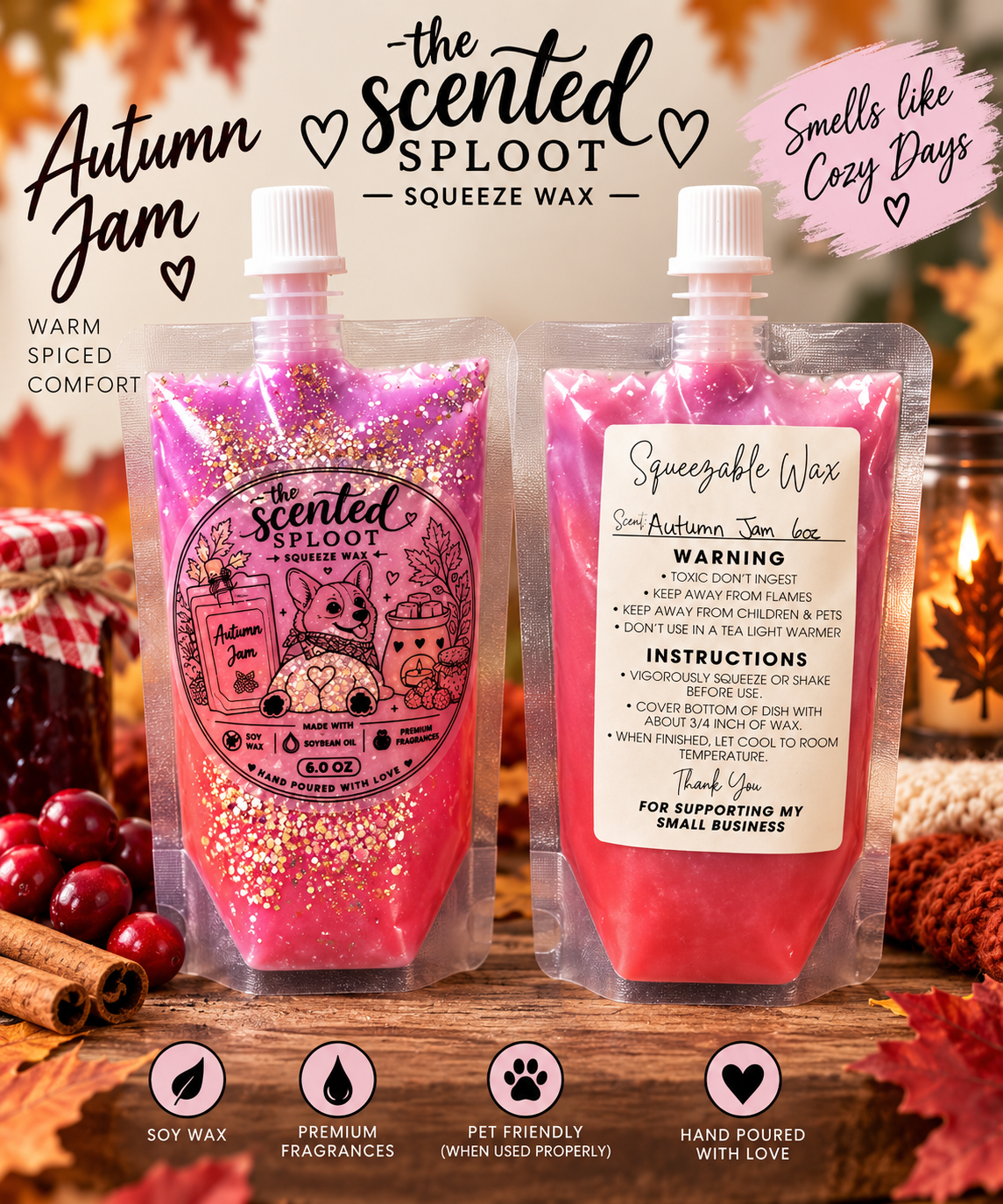 Autumn Jam Squeeze Wax( Seasonal)