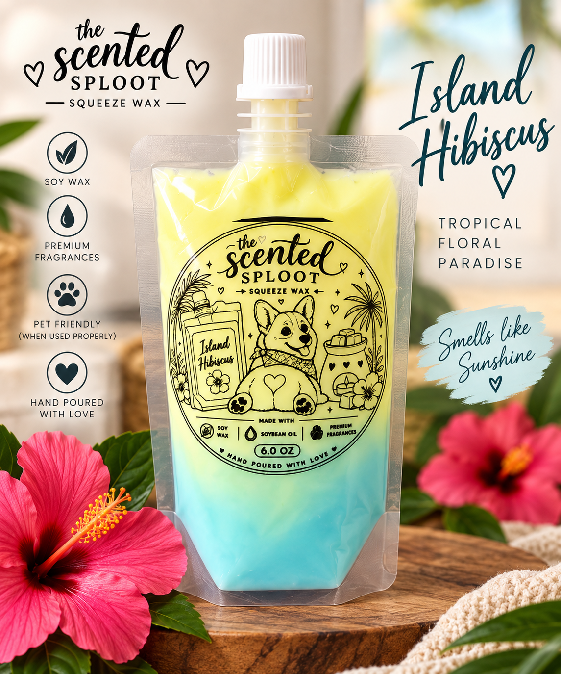 Island Hibiscus Squeeze Wax