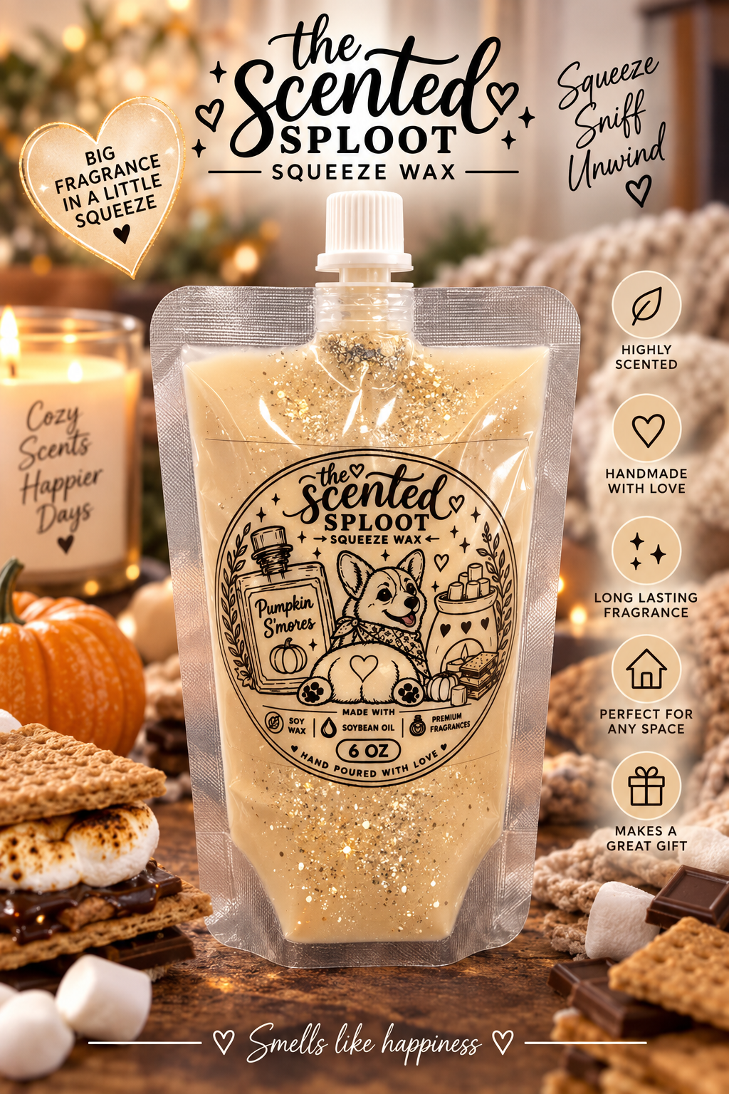 Pumpkin Smore Squeeze Wax( Seasonal)